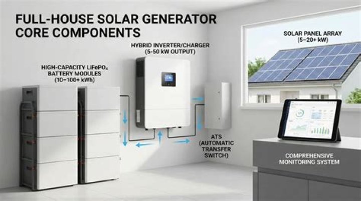 How many batteries do I need for a whole house solar system?