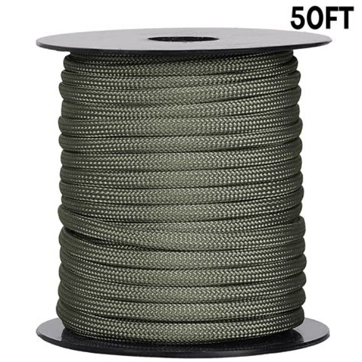 How many feet is a 550 cord spool?