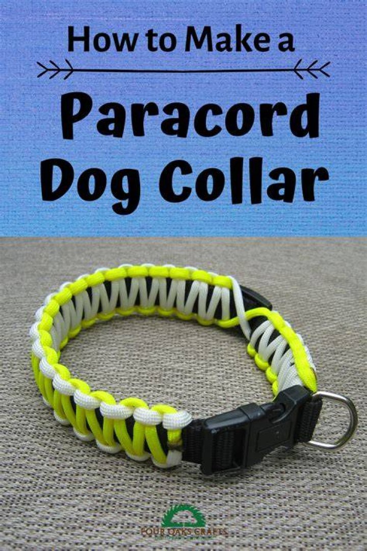 How many feet of paracord do I need for a dog collar?