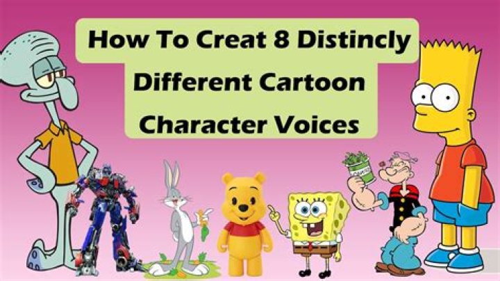 How many iconic cartoon character voices are there?