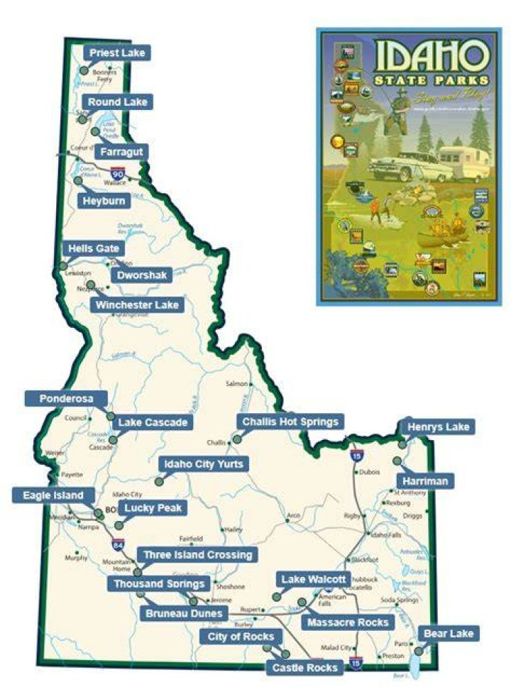How many Idaho state parks are there?