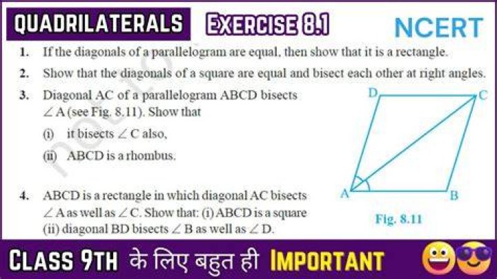How many theorems are there in quadrilateral Class 9?