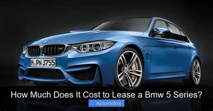 How much does a BMW lease cost?