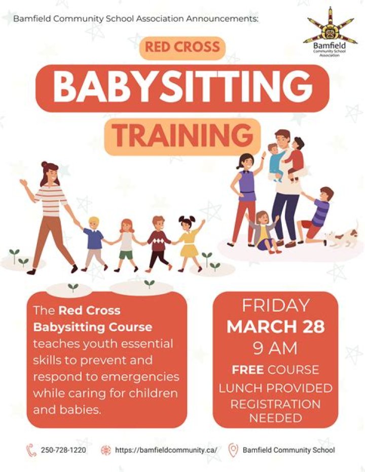 How much does the Red Cross babysitting course cost?