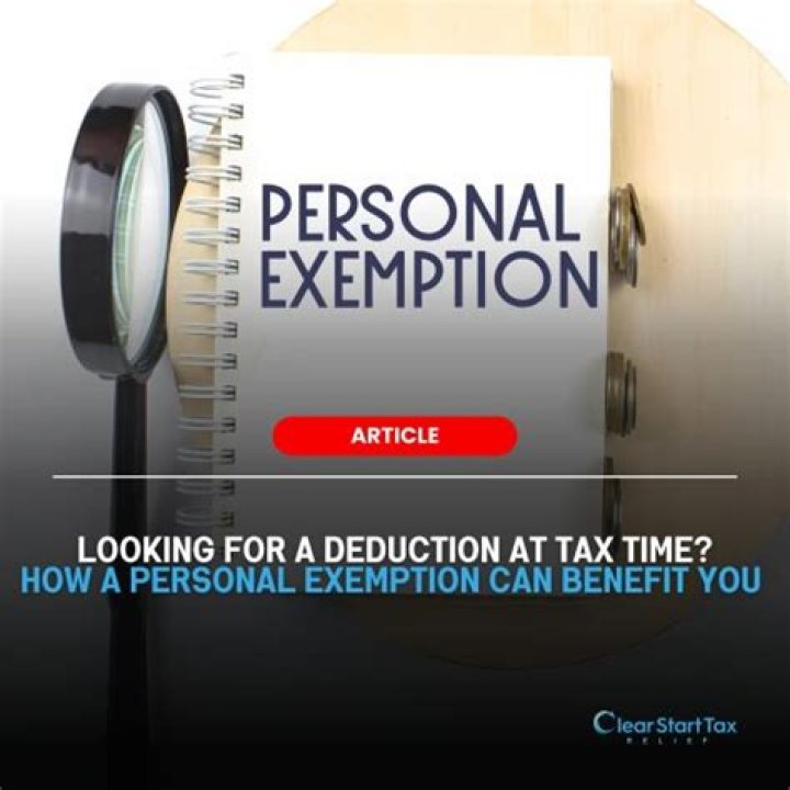 How much is the personal exemption for 2020?
