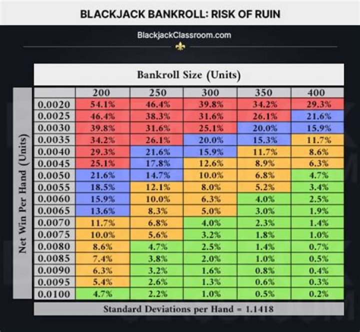 How much of your bankroll should you play with blackjack?