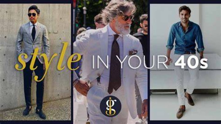 How should men dress casually in their 40s?