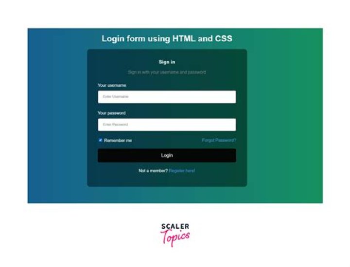 How to create a login page using HTML and CSS?
