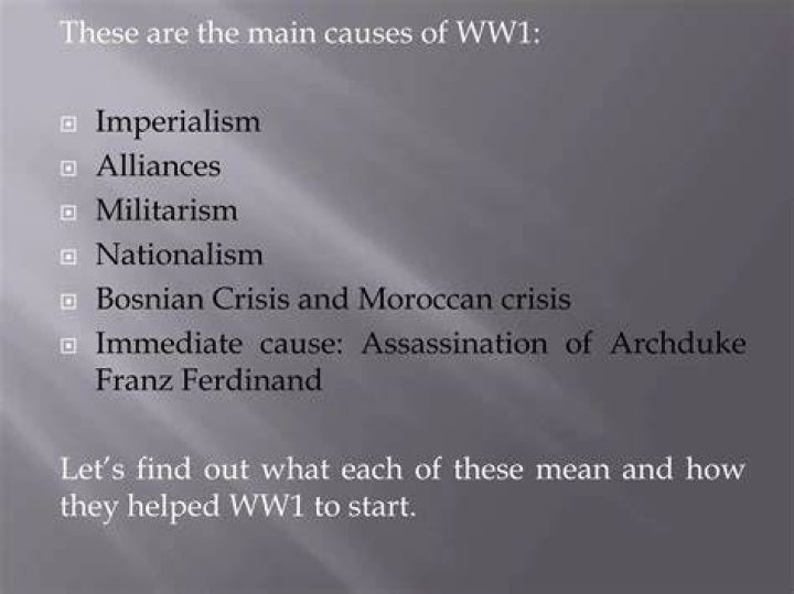 How were economic competition and imperialism a cause of ww1?