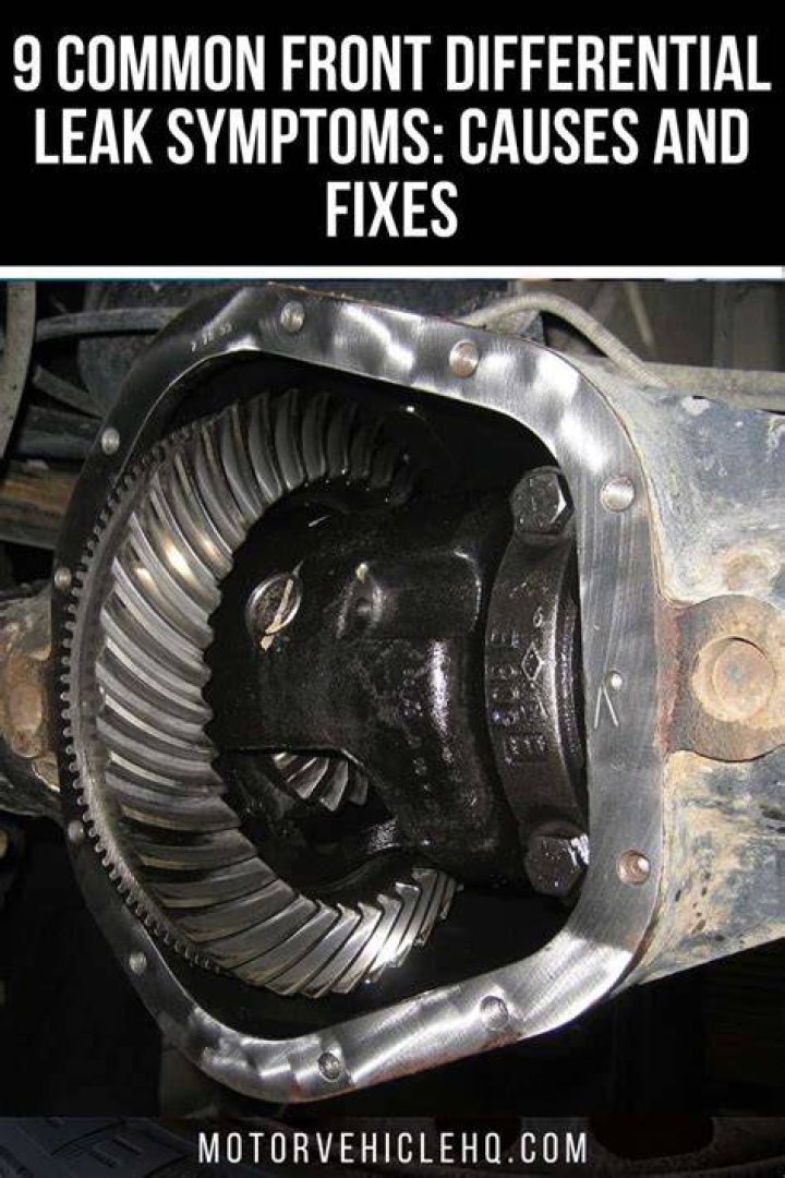 Is a front differential leak serious?