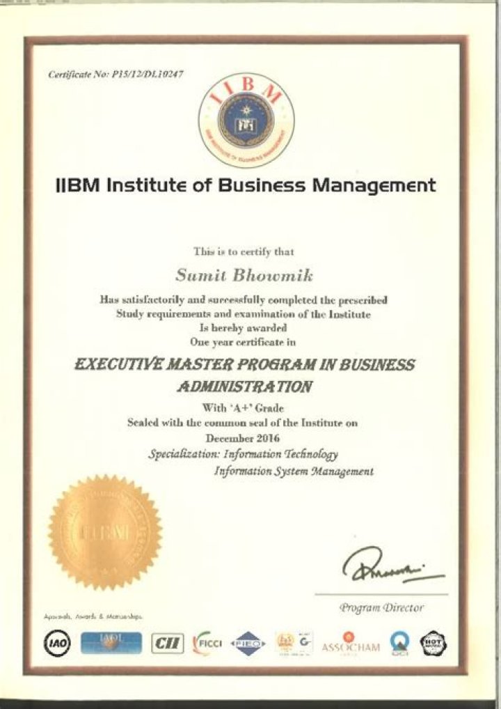 Is IIBM certificate valid?