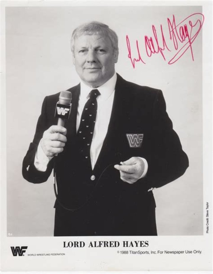 Is Lord Alfred Hayes still alive?
