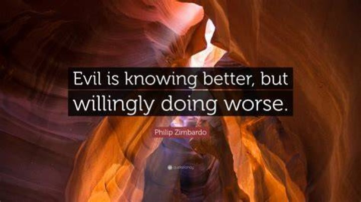 Is Philip Zimbardo evil?