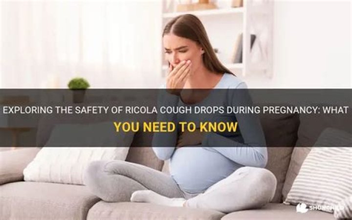 Is Ricola cough drops good for pregnancy?