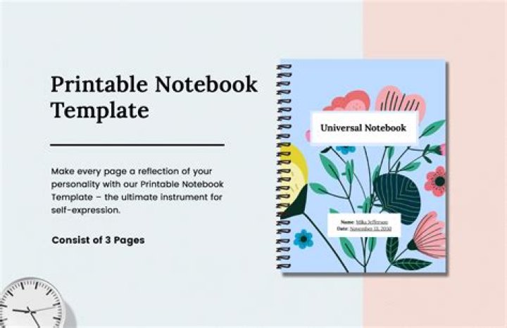 Is there a notebook template for Word?