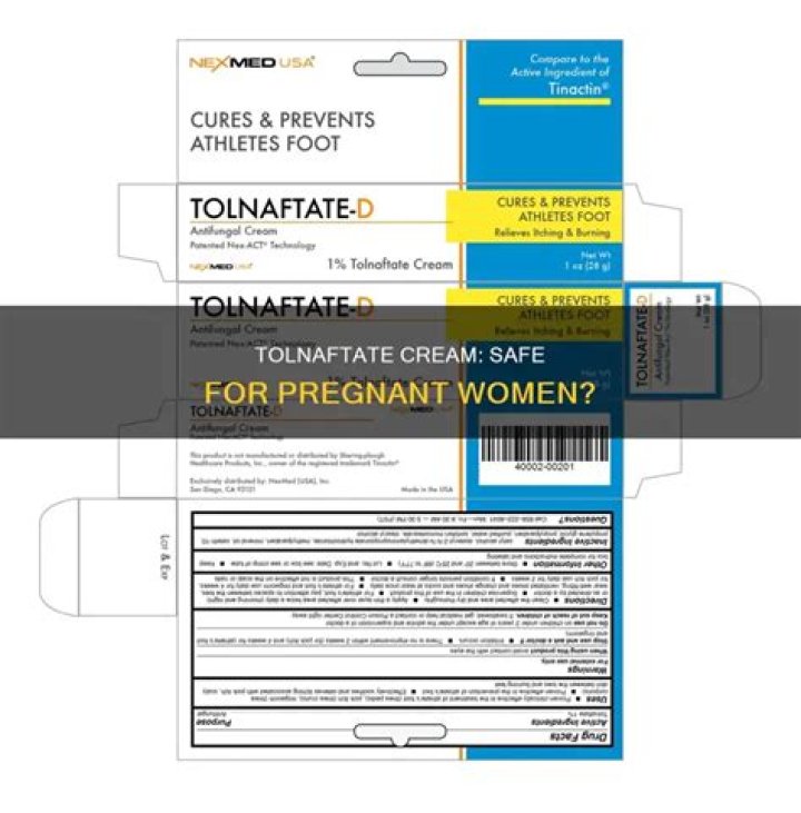 Is tolnaftate cream safe during pregnancy?