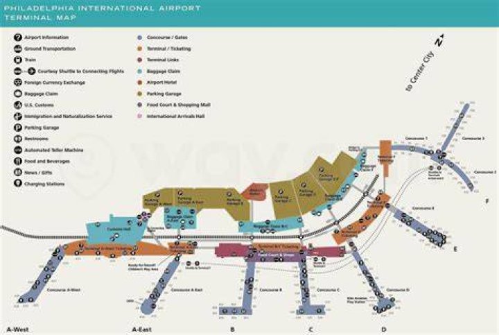 What airlines are terminal B PHL?