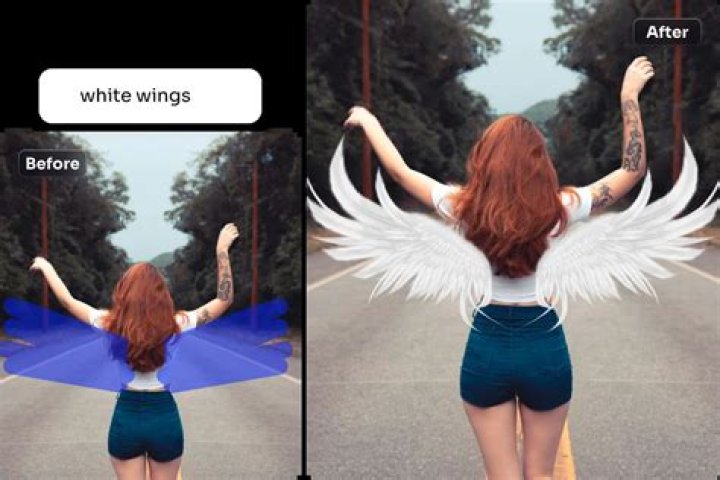 What app can i use to add wings to a photo?