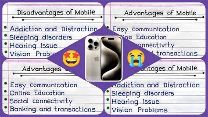 What are advantages and disadvantages of cellphones?