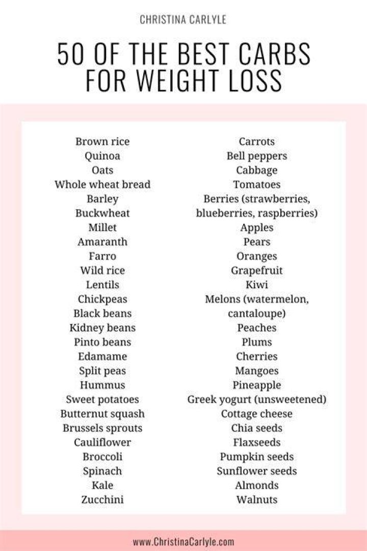 What are carbs to avoid to lose weight?
