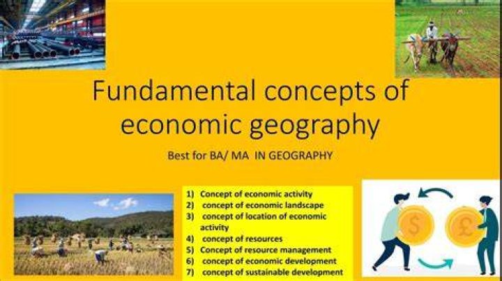 What are economic activities in geography?