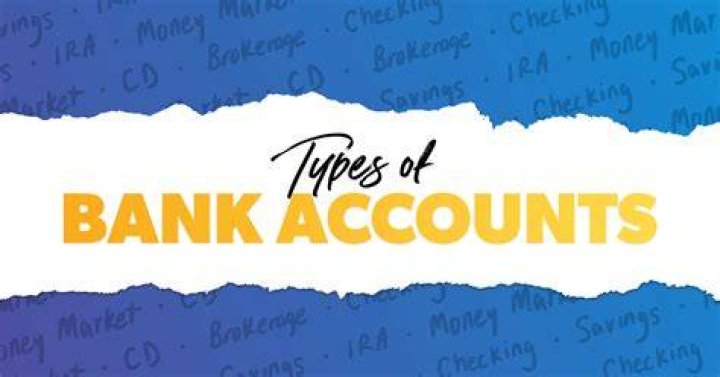What are the 4 types of bank accounts?