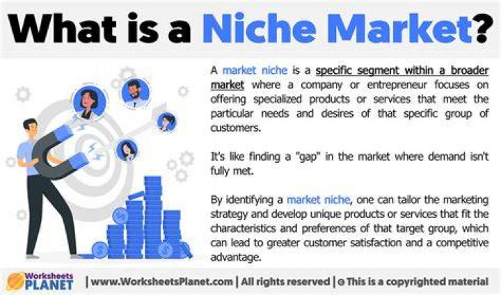 What are the advantages of a niche market?