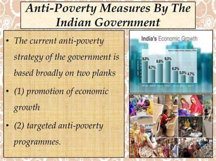 What are the anti-poverty measures taken by the government class 9?