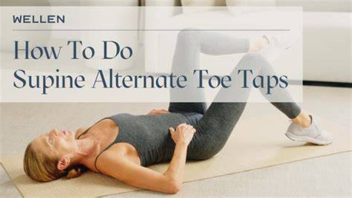 What are the benefits of supine toe taps?