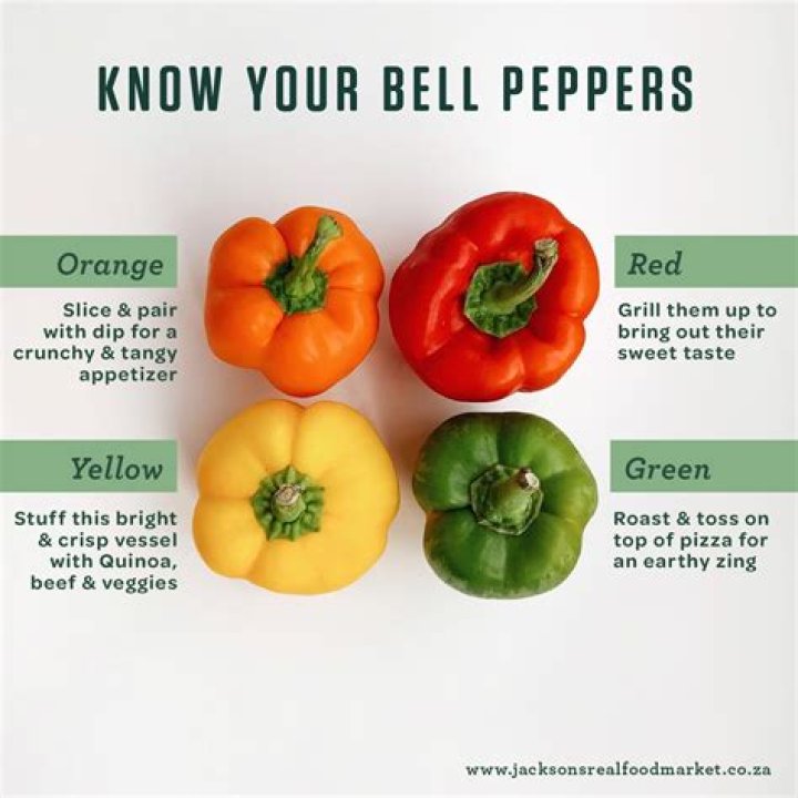 What are the differences between bell peppers?