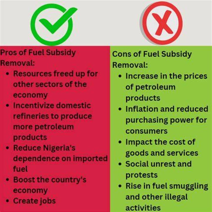 What are the effects of fuel subsidy removal?