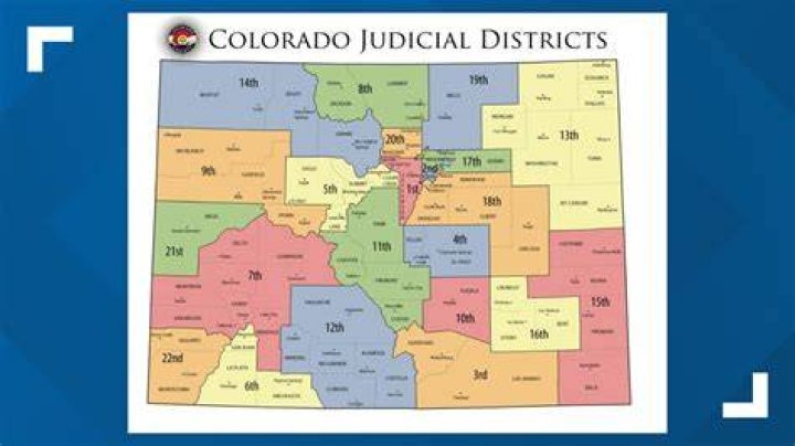 What are the judicial districts in Colorado?