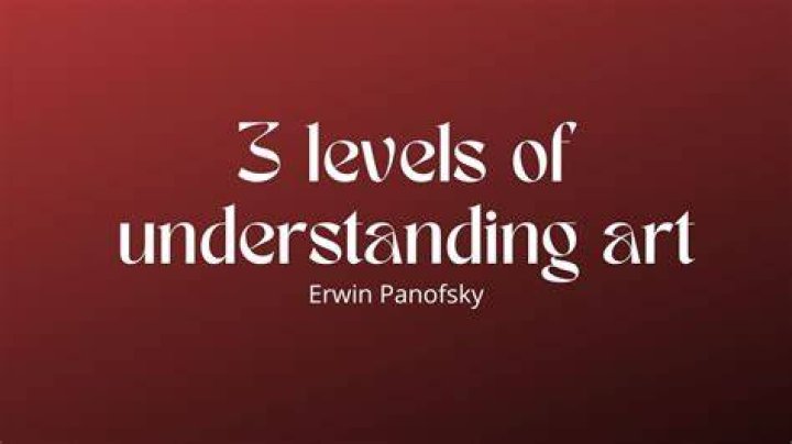 What are the three levels of iconography?