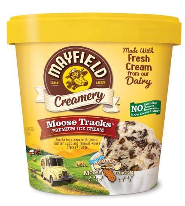 What brand makes Moose Tracks ice cream?