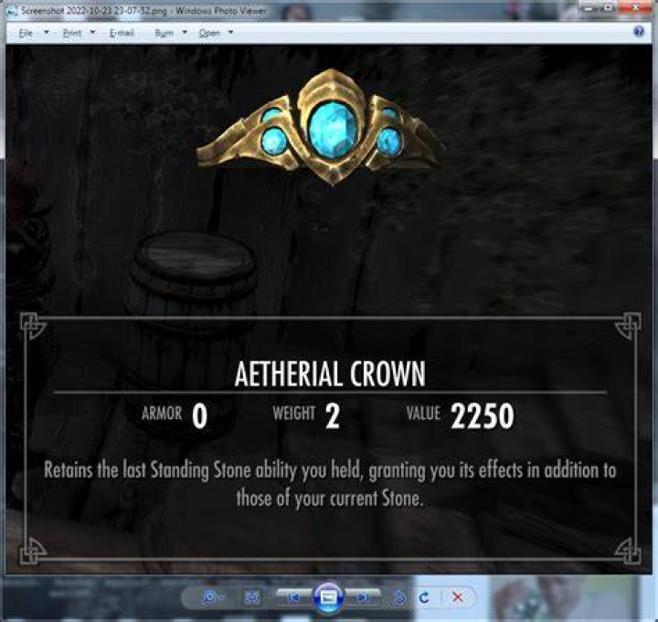What can be worn with the Aetherial crown?