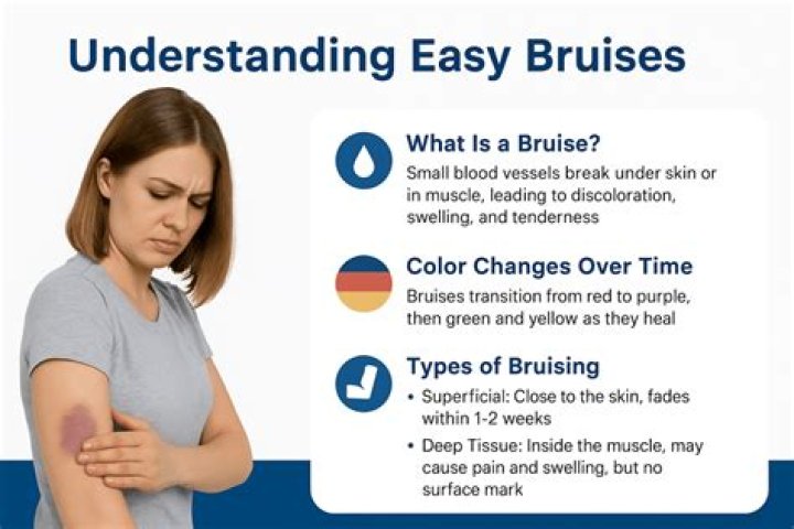What can cause small bruises to just appear?