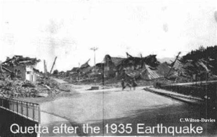 What caused the 1935 Quetta earthquake?