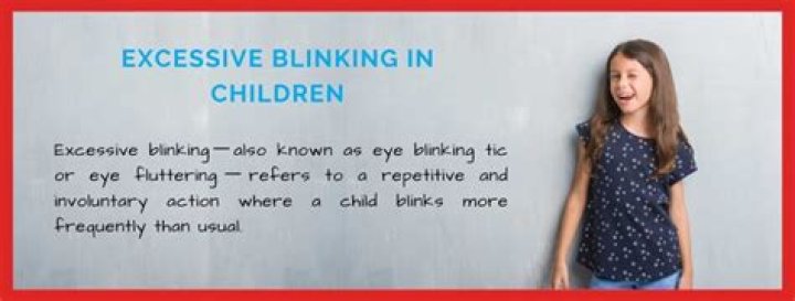 What causes an eye blinking tic?