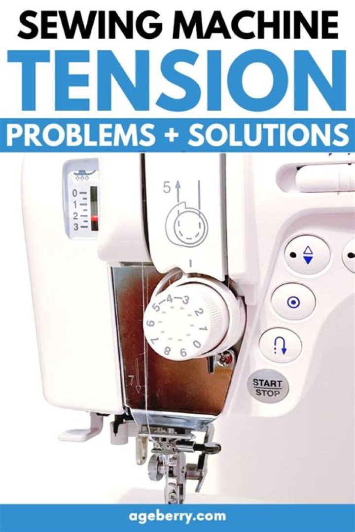 What causes sewing machine tension problems?