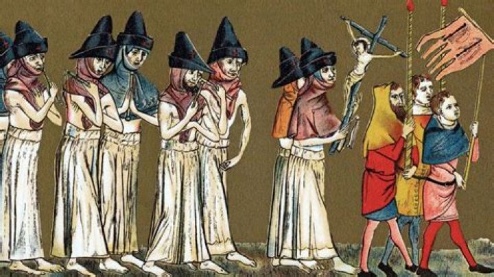 What did flagellants wear?