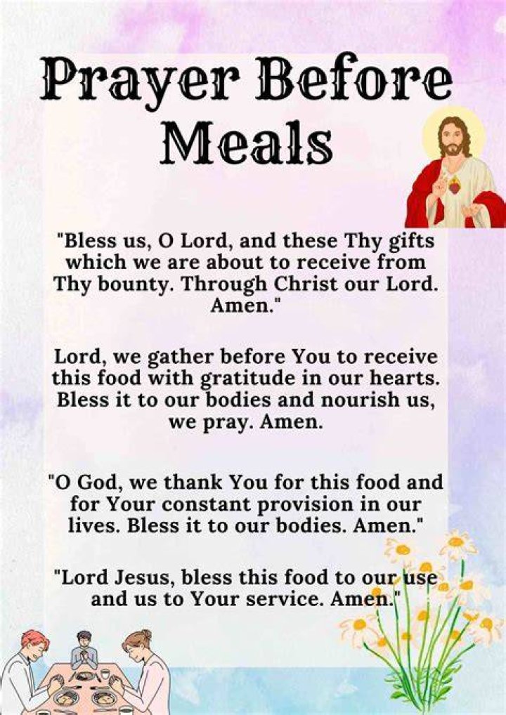 What do you say before offering?