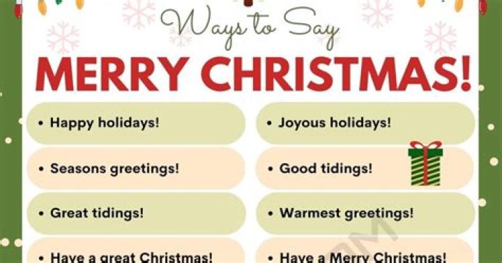 What do you say to someone working on Christmas?