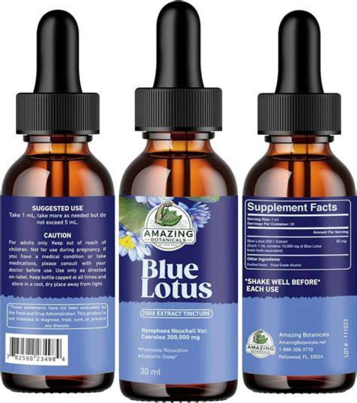 What does Blue Lotus tincture do?