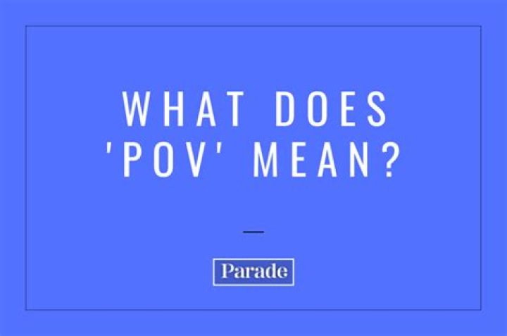 What does POV stand for in mountain biking?