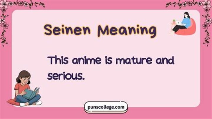 What does seinen means in anime?