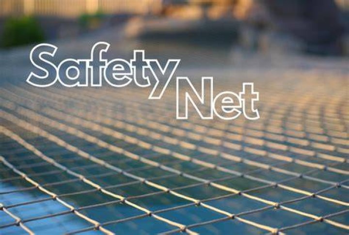 What does the government provide as part of a safety net for people?