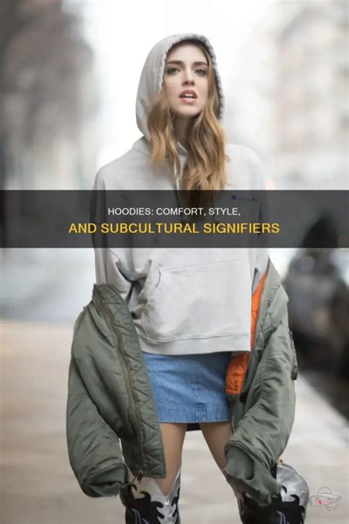 What does wearing a hoodie signify?