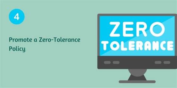 What does zero tolerance eliminate?