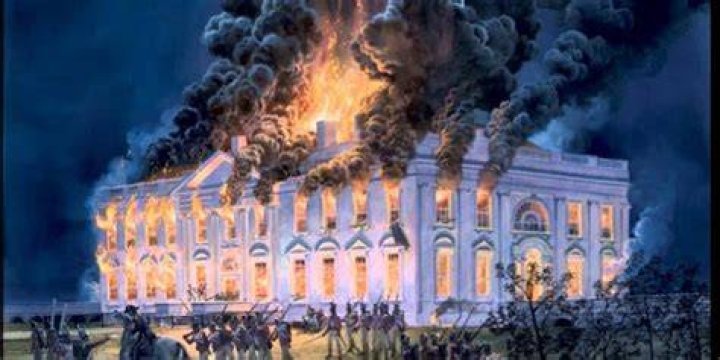 What happened during the 1814 burning of Washington?