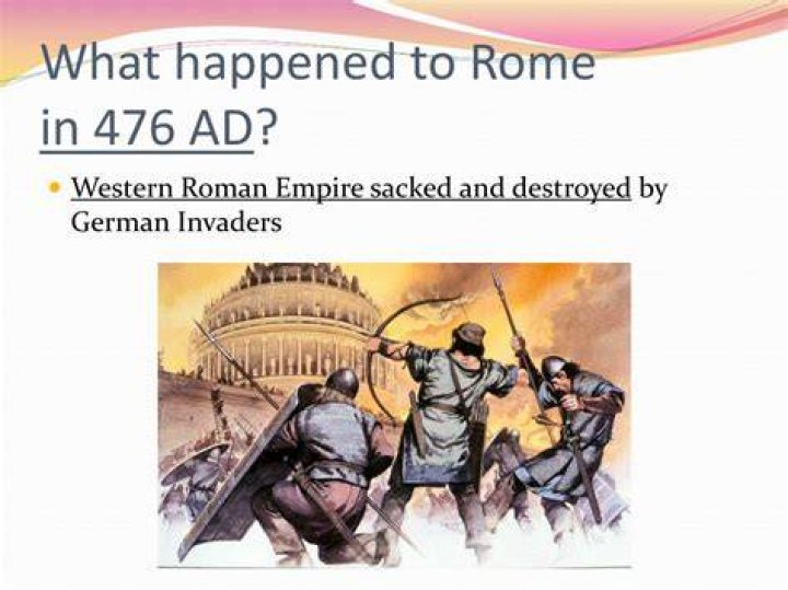 What happened in the 476 AD?